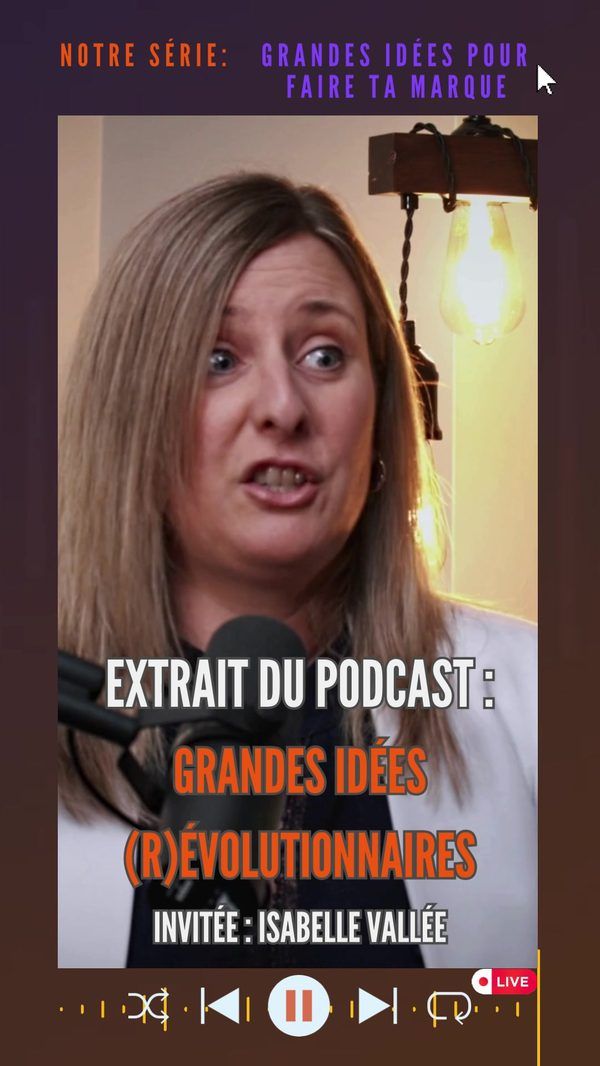 Extrait vertical : Isabelle Vallée dans Grandes idées (R)évolutionnaires